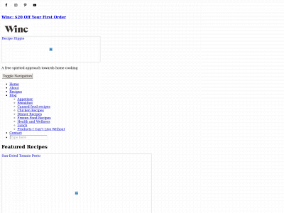 pandemicpantrycookbook.com snapshot