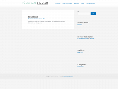 rosta2022.se snapshot