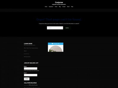conjurae.com snapshot