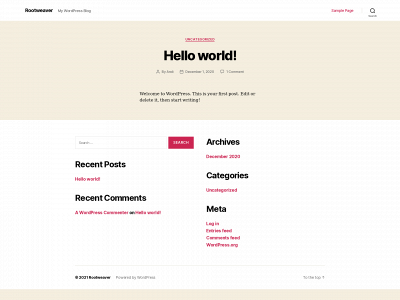 rootweaver.org snapshot