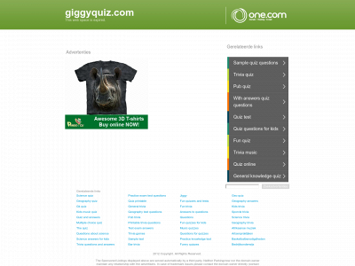 giggyquiz.com snapshot