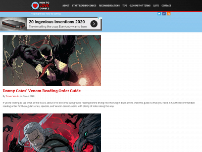 howtolovecomics.com snapshot