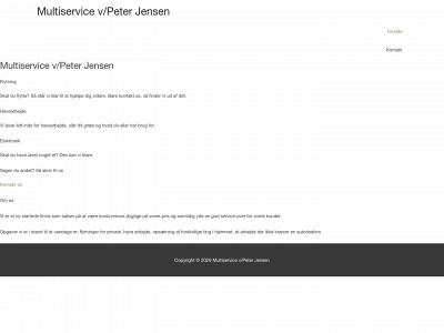 pjmultiservice.dk snapshot