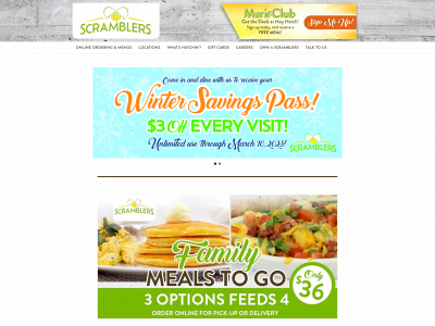 scramblersrestaurants.com snapshot