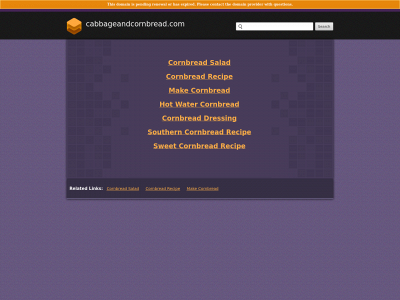 cabbageandcornbread.com snapshot