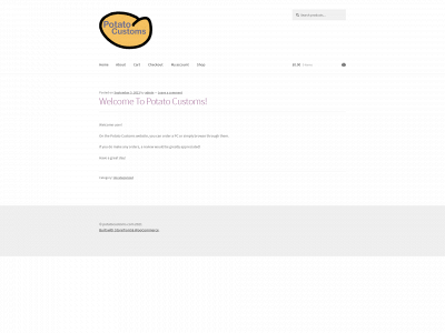 potatocustoms.com snapshot