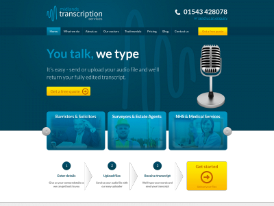 midlandstranscriptionservices.co.uk snapshot