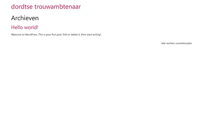 dordtsetrouwambtenaar.nl snapshot