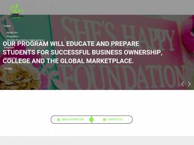 sheshappyfoundation.org snapshot
