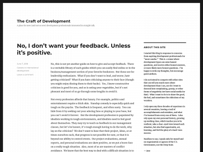 craftofdevelopment.com snapshot