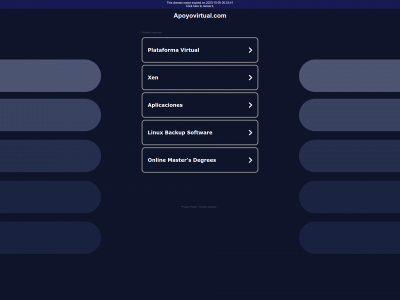 apoyovirtual.com snapshot