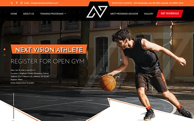 nextvisionathlete.com snapshot