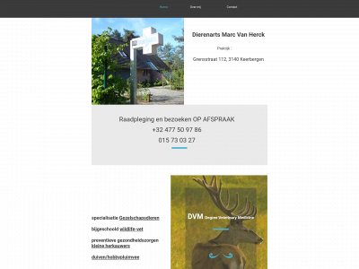 dierenartsvanherckmarc.be snapshot