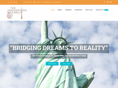 theimmigrationexpress.com snapshot