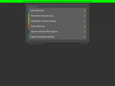 londonwasteservices.co.uk snapshot