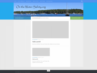 onthewatersafety.org snapshot