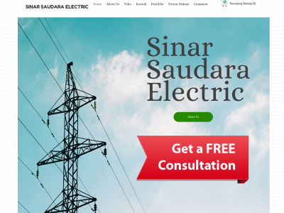sinarsaudaraelectric.com snapshot