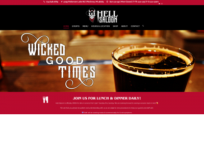 hellsaloon.com snapshot