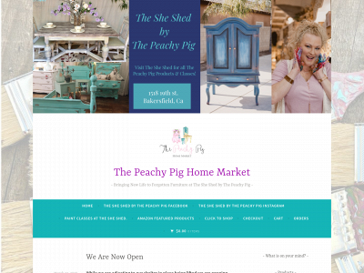 thepeachypighomemarket.com snapshot