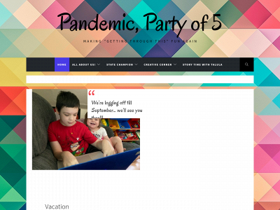 pandemicpartyof5.com snapshot