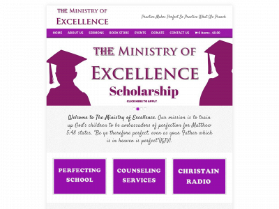 theministryofexcellence.org snapshot