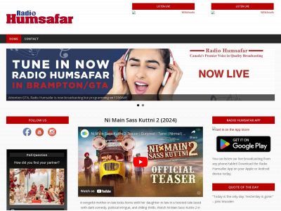 radiohumsafar.com snapshot