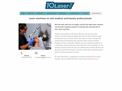 10laser.co.uk snapshot