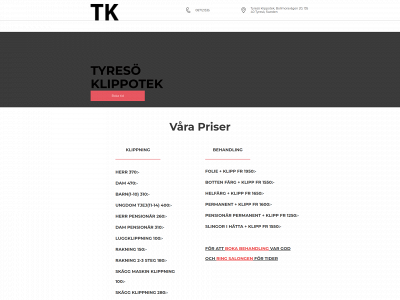 tyresoklippotek.se snapshot
