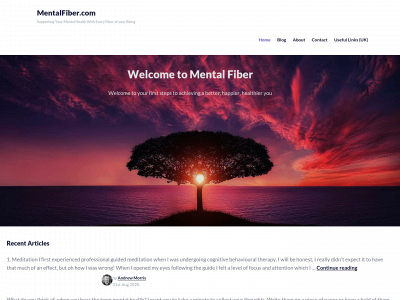 mentalfiber.com snapshot