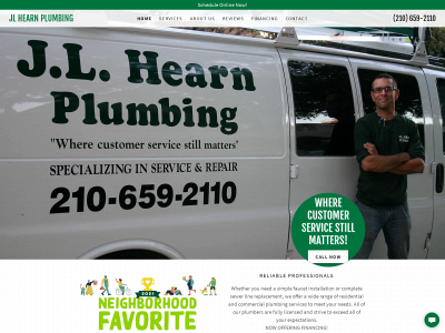 jlhearnplumbing.com snapshot