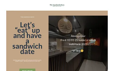 thesandwichboys.dk snapshot