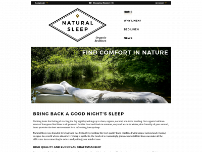 naturalsleep.ch snapshot