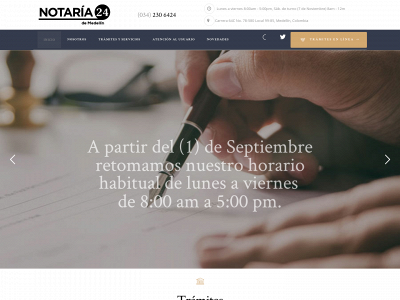 notaria24medellin.com snapshot