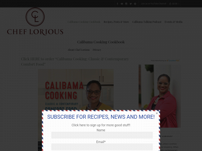 cheflorious.com snapshot