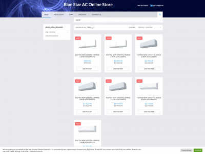 store.bluestarac.com.au snapshot