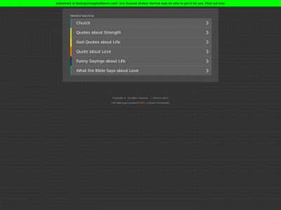 findingstrengthofheart.com snapshot