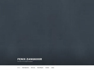 fenixzangkoor.be snapshot