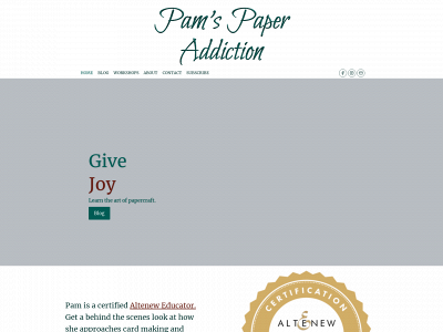 pamspaperaddiction.com snapshot
