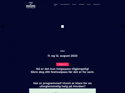 rekordfestivalen.no snapshot