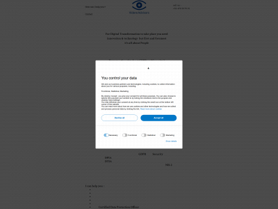 videre-advisors.be snapshot