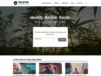 trustedcbdguide.com snapshot