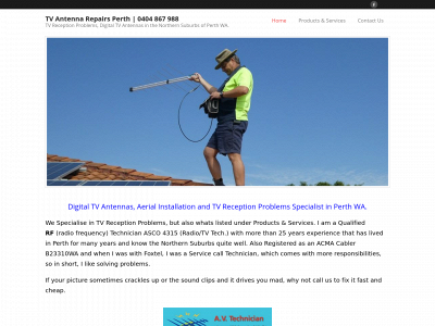 antennarepairperth.com.au snapshot