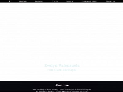 evelynvalenzuela.com snapshot