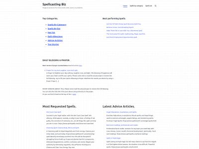 spellcasting.biz snapshot