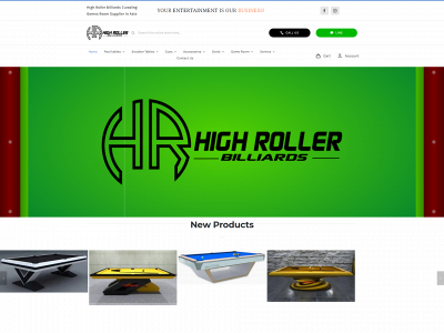 highrollerbilliards.com snapshot