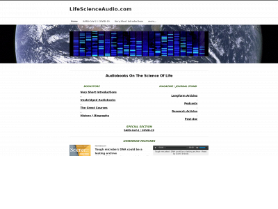 lifescienceaudio.com snapshot