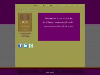 keethbuilding.com snapshot