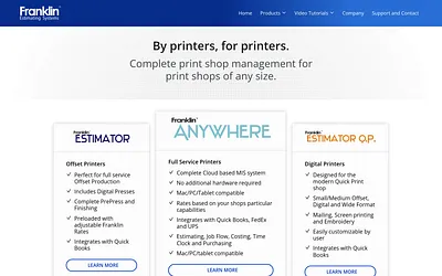 franklinestimating.com snapshot