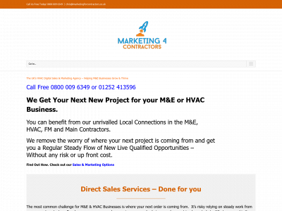 www.marketingforcontractors.co.uk snapshot