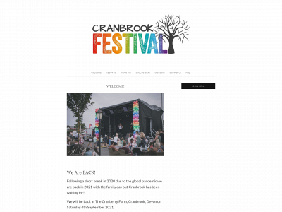 cranbrookfestival.co.uk snapshot